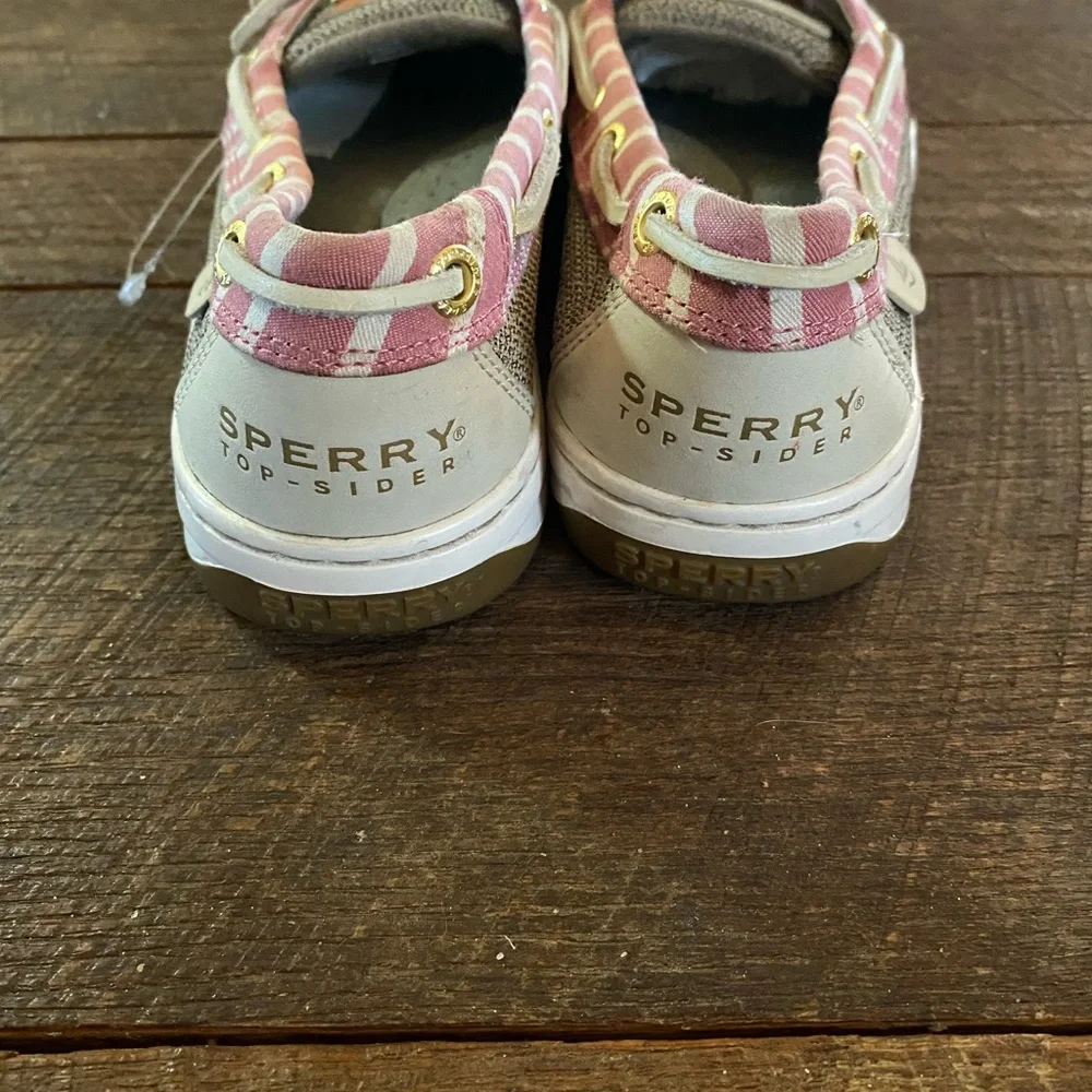 Sperry Women's Pink and Tan Loafers - Picture 4 of 7